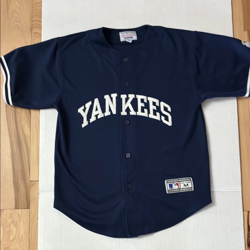 Starter Genuine Merchandise Blue Jersey New York NY baseball shirt